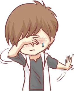 😖 llorando, anime, dibujos animados, triste, niño, lágrima, emocional telegram sticker