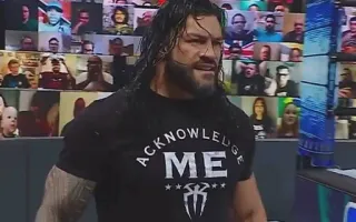 😈 Roman Reigns ACKNOWLEDGE ME Wrestling, Roman Reigns, WWE, Sport, T-Shirt whatsapp sticker