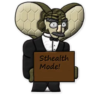 😎 Sthealth Mode! Desenho animado, Humor, Animal, Cobra, Furtivo, Cobra, Modo telegram sticker