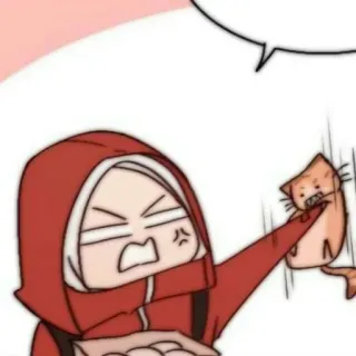 📚 Dibujos animados, Anime, Personaje, Enojado, Agresión, Gato telegram sticker