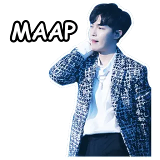 ☹ MAAP hombre, coreano, cantante, actuación telegram sticker