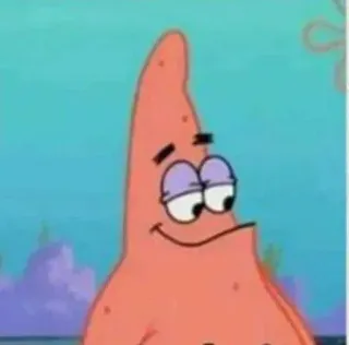😈 Patrick Star SpongeBob SquarePants Патрик, Спанч Боб, Мультфильм, Персонаж, Nickelodeon, Море telegram sticker