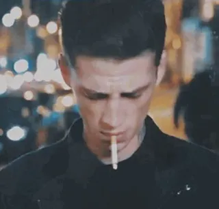 💲 cigarro, homem, fumando, pessoa, rua whatsapp sticker