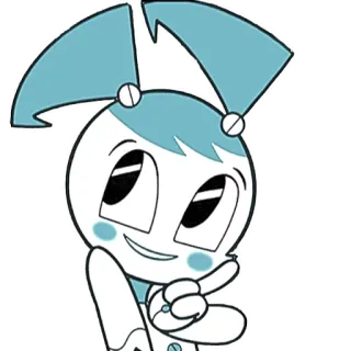 ☺️ Jenny Wakeman My Life as a Teenage Robot dessin animé, robot, jenny wakeman, robot ado, animé telegram sticker
