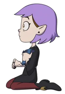 🙁 Amity Blight The Owl House amity blight, the owl house, disney, cartoon, witch, lgbtq+ telegram sticker
