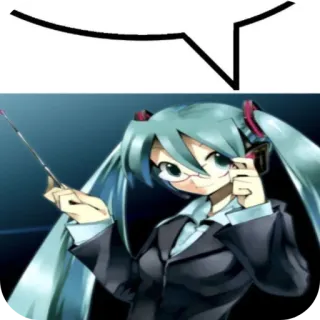 🤓 Hatsune Miku Vocaloid telegram sticker