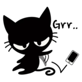😼 darkness, phone, eyes, night telegram sticker