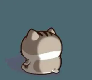 😶 Katze, Tier, süß, Cartoon, Aufkleber telegram sticker