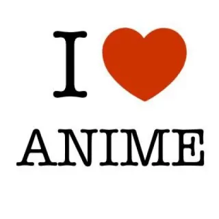 🤓 I <3 ANIME Anime, Amor, Coração, Animação, Cultura, Japão telegram sticker