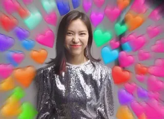 😍 kpop, serce, iskra, słodkie, kobieta, dziewczyna, miłość telegram sticker