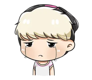 😥 smutny, płaczący, chłopak, anime, manga, łzy whatsapp sticker