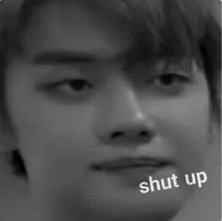💦 shut up หุบปาก, มีม, หน้า, สีหน้า telegram sticker