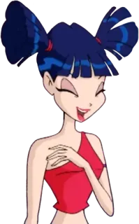 😂 Musa Winx Club desenho animado, menina, anime, feliz, Winx telegram sticker