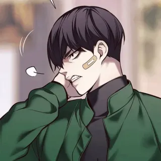 🥜 anime, manga, character, angry, Korean, webtoon telegram sticker