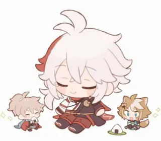 🌟 Kaedehara Kazuha Genshin Impact Anime, Video game, Genshin Impact, Kazuha, Kawaii, Fofo telegram sticker