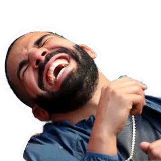 😂 Drake 有名人, ラッパー, 歌手, ミーム, 笑い telegram sticker