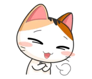 😃 chat, mignon, autocollant, animal, emoji, dessin animé whatsapp sticker