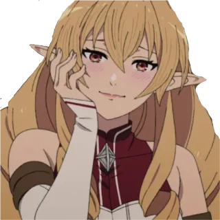 🤤 Anime, Elf, Nhân vật, Nữ, Hoạt hình telegram sticker