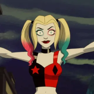 🎪 Harley Quinn 할리 퀸, DC 코믹스, 만화, 악당, 슈퍼 악당 telegram sticker