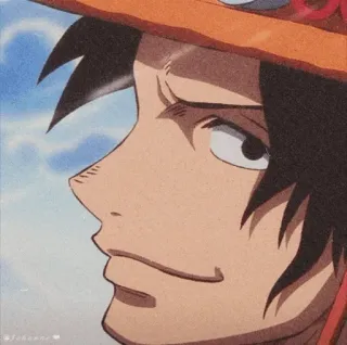 🪐 Ace One Piece anime, one piece, ace, character, pirate, fire telegram sticker