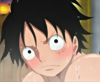 😳 Monkey D. Luffy One Piece Anime, Monkey D. Luffy, One Piece, Postać, Manga, Fanart telegram sticker