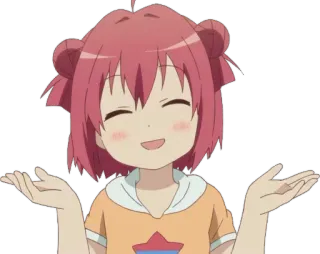 😅 anime, girl, cute, happy, innocent telegram sticker