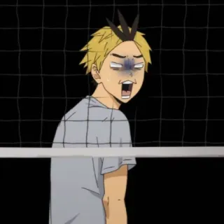 🤡 Osamu Miya Haikyuu!! Anime, Manga, Haikyuu, Osamu Miya, Siatkówka, zszokowany telegram sticker
