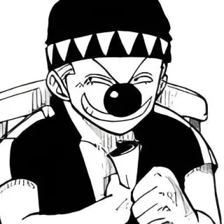 🤡 ピエロ, アニメ, マンガ, キャラクター, 笑顔 telegram sticker