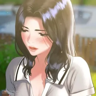 😊 Anime, Femme, Dessin animé, Fille, Illustration telegram sticker