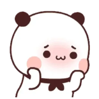 🐼 Панда, Милый, Каваий, Животное, Наклейка, Мультфильм telegram sticker