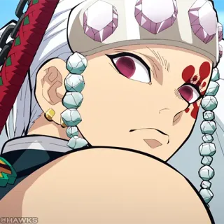 💎 Tengen Uzui Demon Slayer Anime, Demon Slayer, Tengen Uzui, Krew, Ninja, Manga telegram sticker