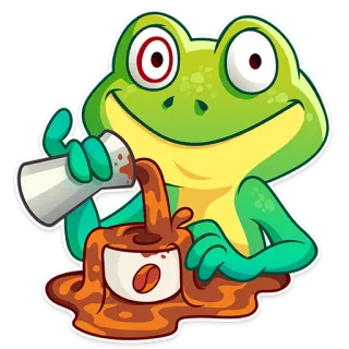 Oliver the Frog telegram stickers