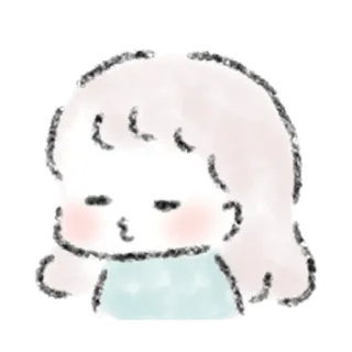 Girl and cat . @moe_sticker_bot telegram stickers