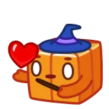 Pumpkin Cube @TgEmojis telegram emojis ❤️