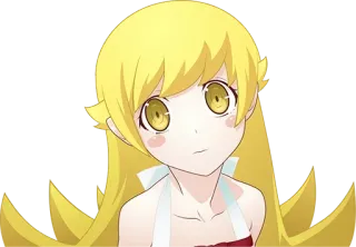 👀 Shinobu Oshino Monogatari Аниме, Вампир, Милый, Девушка, Кавай, Персонаж, Monogatari telegram sticker