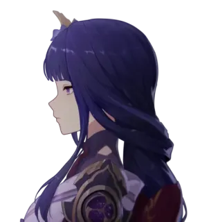 🎆 Raiden Shogun Genshin Impact anime, video game, genshin impact, raiden shogun, character, waifu telegram sticker