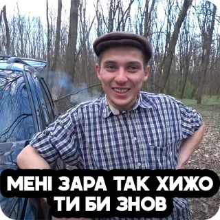 🤢 МЕНІ ЗАРА ТАК ХИЖО ТИ БИ ЗНОВ telegram sticker