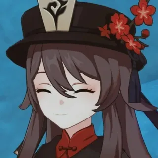 🌟 Hu Tao Genshin Impact Anime, Trò chơi điện tử, Genshin Impact, Hu Tao, Dễ thương whatsapp sticker