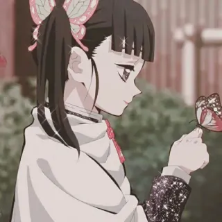 🍭 Kanae Kocho Demon Slayer Anime, Kupu-kupu, Gadis, Demon Slayer, Kanae Kocho whatsapp sticker