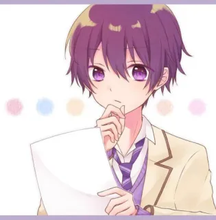 📝 Anime, Chico, Personaje, Arte, Dibujo, Ilustración telegram sticker