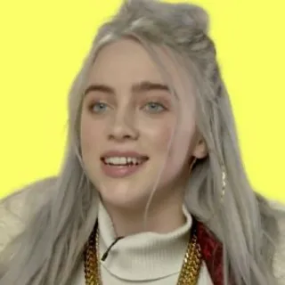 💧 Billie Eilish นักร้อง, คนดัง, นักดนตรี, ป๊อปสตาร์, Billie Eilish telegram sticker