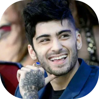 😂 Zayn Malik zanger, persoon, beroemdheid, tattoo telegram sticker