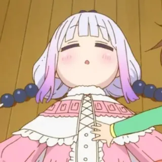 🦋 Kanna Kamui Miss Kobayashi's Dragon Maid аниме, Канна, дракон, милый telegram sticker