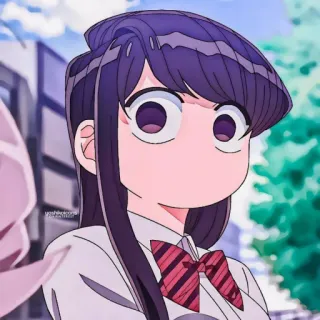 ⛓ Komi Shouko Komi Can't Communicate Komi Can't Communicate, Anime, Manga, Komi Shouko telegram sticker