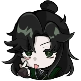😾 ตัวละคร, สติกเกอร์, นิ้วกลาง, การ์ตูน telegram sticker