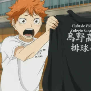 ☀️ Hinata Haikyuu Clube de Vôlei
Colégio Karasuno
烏野高校
排球部 Anime, Voleibol, Haikyuu, Hinata, Karasuno, Esportes telegram sticker