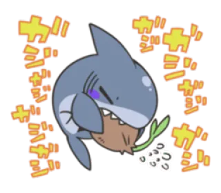 Shark and Whale Shark telegram stickers