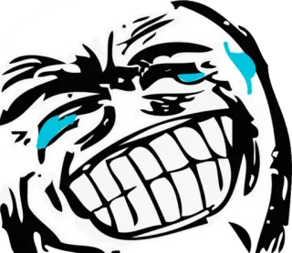 😂 Meme, Trollface, Rindo, Chorando, Internet, Rageface telegram sticker