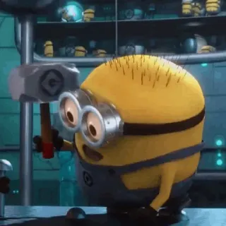 🍌 Minion Despicable Me Minion, Ich einfach unverbesserlich, Cartoon, Hammer telegram sticker