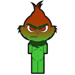 😡 Grinch Grinch, Natal, Desenho animado, Festivo, Personagem telegram sticker
